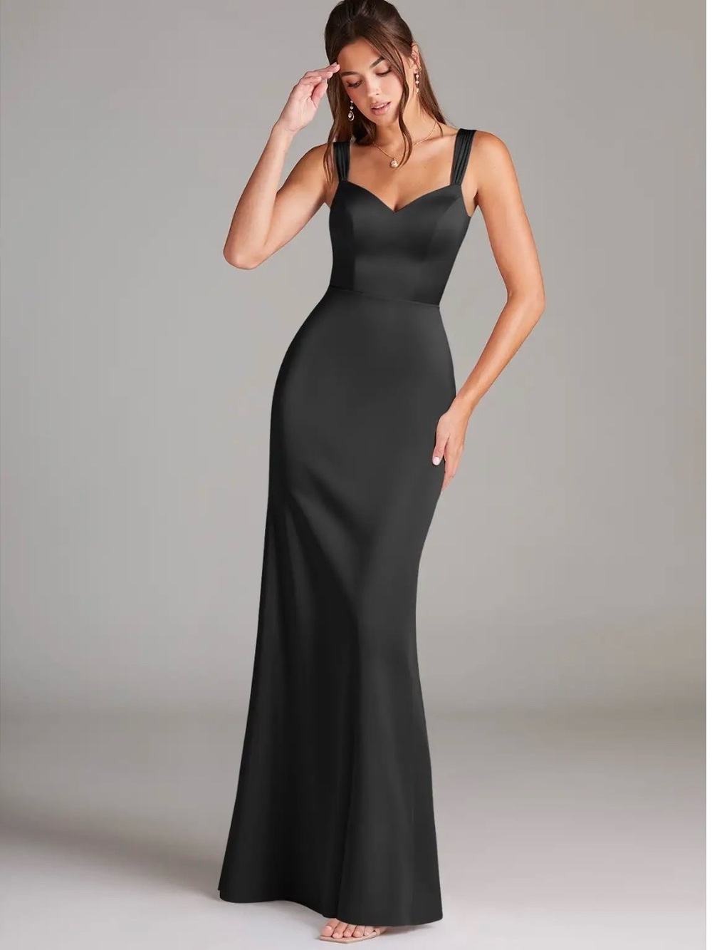 Azazie Denise Gown Black